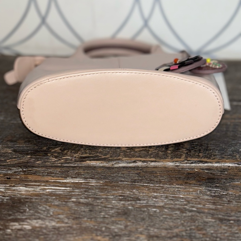 Radley London Mini Leather Tote Pink Scottie Charm Crossbody Bag NWT - Picture 4 of 5